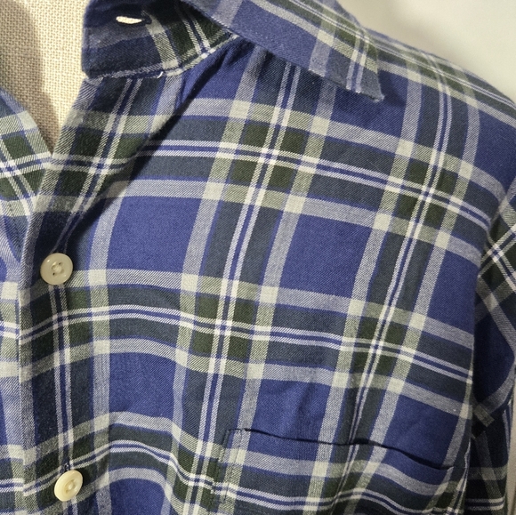 Peter Millar Plaid Button Up 100% Cotton Shirt Sz Xl - Picture 6 of 6